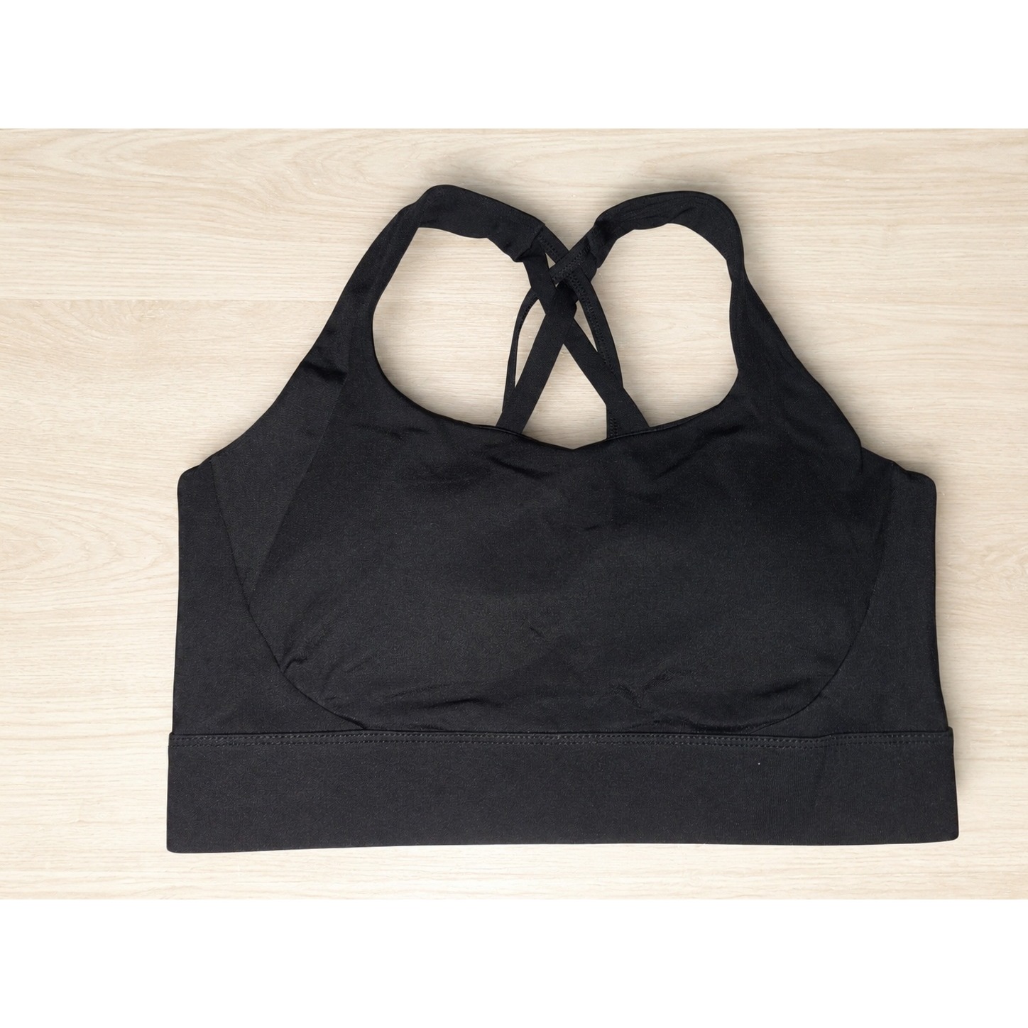 Women's Black Strappy Sports Bra Medium Removable Pads Nwt Adjustable